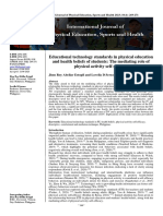 Educational Technology Standards in PE and Students Health Beliefs: The Mediating Role of Physical Activity Self Efficacy