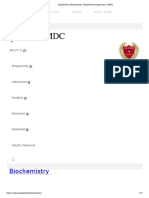 Department of Biochemistry - Biochemistry Department - UMDC