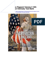 American Pageant Volume 2 16th Edition Kennedy Test Bank
