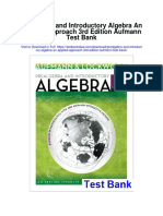 Prealgebra and Introductory Algebra An Applied Approach 3rd Edition Aufmann Test Bank