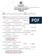 Achievement Test Answer Key BPP NC Ii SHS