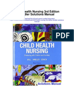 Child Health Nursing 3rd Edition Bindler Solutions Manual