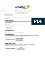 BU481 Financial Ratios