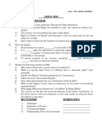 CBSE Class 8 Civics Worksheet - All Chapters 