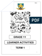 Gr11 Geography Learner Activities Term 1