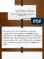 Life and Works of Rizal Lesson 1