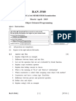 S.Y.B.C.A. Sem-3 - March April - 2019 - Object Oriented Programming