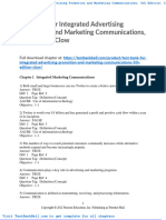 Test Bank For Integrated Advertising Promotion and Marketing Communications 5th Edition Clow