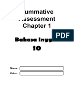 Summative Assessment Bahasa Inggris: Nama: Kelas