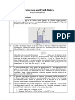 Problems - Introduction and Fluid Statics - 1