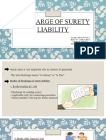 Discharge of Surety Liability