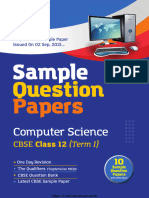 Arihant Computer Science Class 12 Term 1 Sample Papers