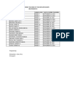 Demo Teaching Schedule Math