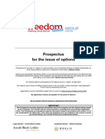 Freedom Foods Options Prospectus