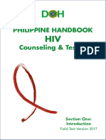 Philippine Handbook HIV Counseling Testing Handbook Section One
