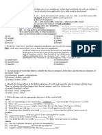 Types of Morphemes