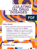 Calculating Oral Drug Dosages