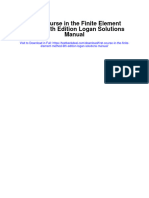 First Course in The Finite Element Method 6th Edition Logan Solutions Manual