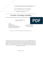 2017 - Acoustic Streaming Modeling