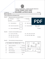 Grade 06 English 2nd Term Test Paper With Answers 2019 North Western Province