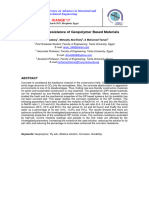 Corrosion Resistance of Geopolymer Based Materials: ICASGE'17