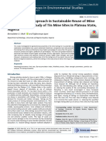 A Geotechnical Approach in Sustainable Reuse of Mine