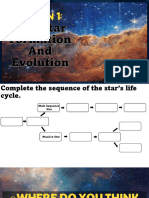 Lesson 1-The Star Formation and Evolution