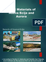 Local Materials of Nueva Ecija and Aurora