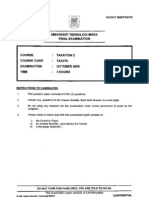 Universiti Teknologi Mara Final Examination: Confidential AC/OCT 2009/TAX370