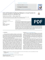 Costs and Perceptions Conditioning Willingness To Accept Payments For