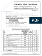 Class 10 Ai Sample Paper MS 23-24