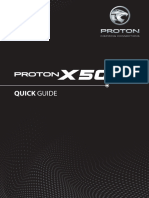 PROTON X50 Quick Guide