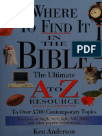 Where To Find It in The Bible The Ultimate A To Z Resource - Ken Anderson