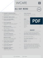 All Day Food Menu