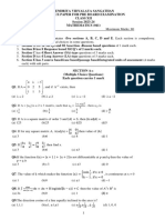 Practice Paper Pre Board Xii Maths 2023-24
