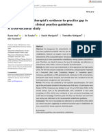 Musculoskeletal Care - 2023 - Imai - Japanese Physical Therapist S Evidence To Practice Gap in Knee Osteoarthritis Clinical