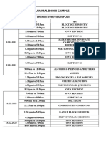 Revision Plan For XII C, D, E