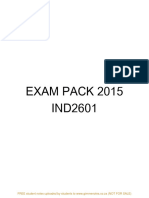 IND2601 Exampack 2015