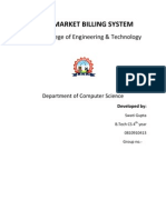 Abstract - For - Supermarket Billing System