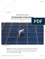 The Dark Side of Solar Power