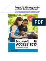 Instant Download Microsoft Access 2013 Comprehensive 1st Edition Pratt Solutions Manual PDF Full Chapter