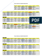 Shore 2024 Football Schedule