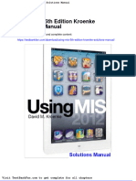 Using Mis 5th Edition Kroenke Solutions ManuaDwnload Full Using Mis 5th Edition Kroenke Solutions Manual PDF