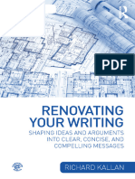 Renovating Your Writing - Shaping Ideas and Arguments Into Clear, Concise, and Compelling Messages, 2nd Dition