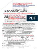 II PU Stats Most Important, Easy Questions & Formulae-2023 - 113150