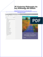 Original PDF Exploring Philosophy An Introductory Anthology 6th Edition PDF