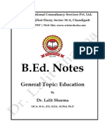 1 Notes B.Ed. KU