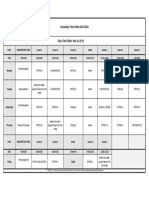 Year 11 Class Time Table