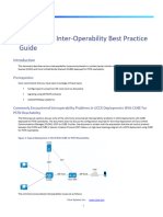 Cisco CUBE-UCCX Inter-Operability Best Practice Guide