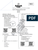 Concept Strengthening Sheet CSS-06 Botany: CF + Oym